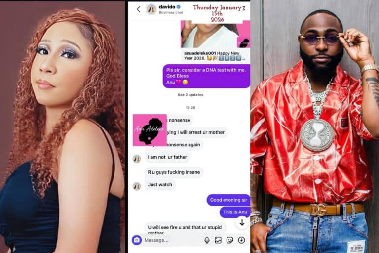 Anu Adeleke’s Mother Accuses Davido, Shares DMs