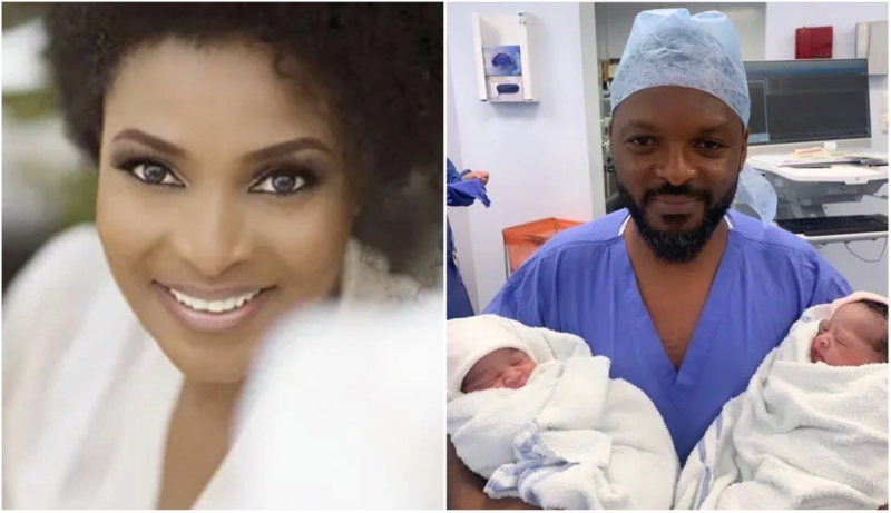 Late Pastor Ibidunni and her brother, Diran