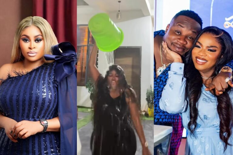 Sarah Martins Hails Cubana Chief Priest’s Wife as “Odogwu” after Gifting Her #1Million