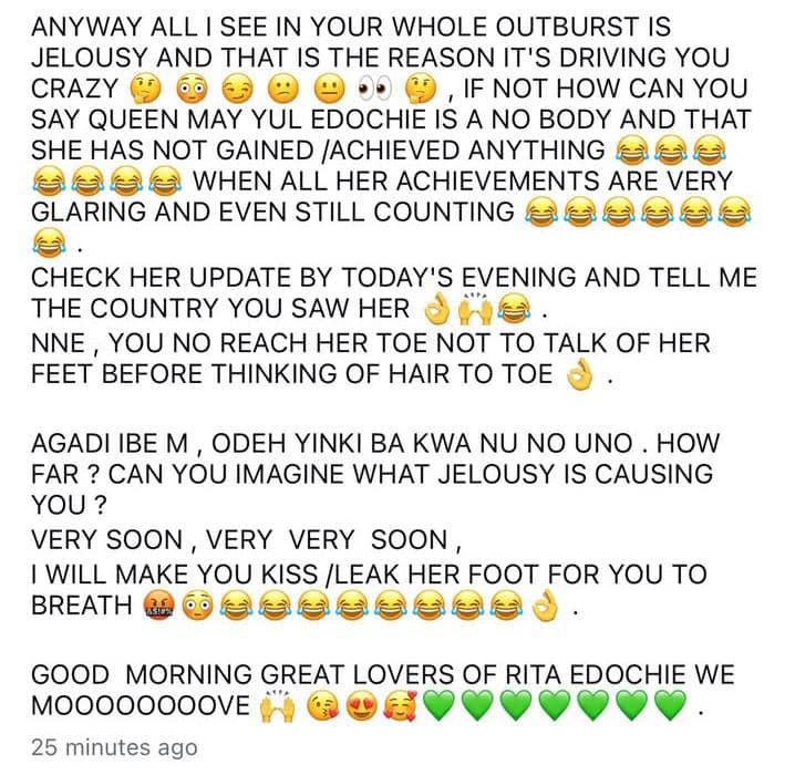 Rita Edochie Drags Yinka Theisen Over Queen May Drama