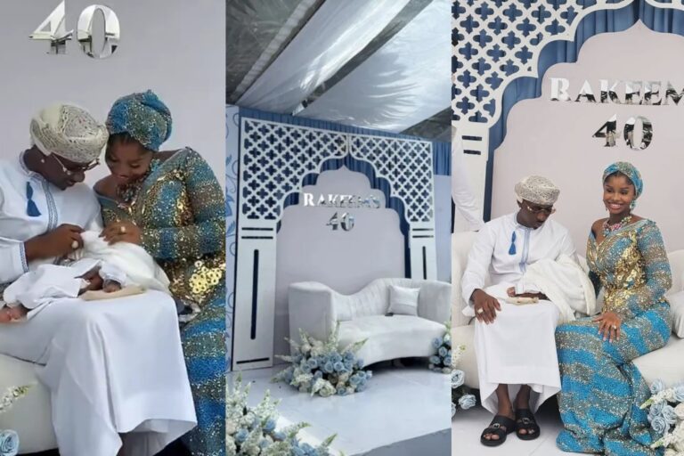 Priscilla Ojo and Juma Jux Mark Baby Rakeem's 40th Day in Big Style