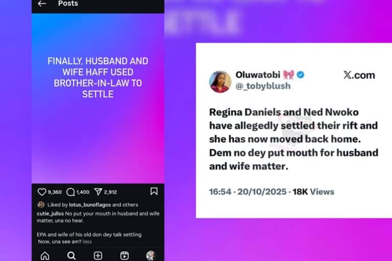 Fans React as Regina Daniels Allegedly Reunites With Ned Nwoko After Weeks of Marital Drama