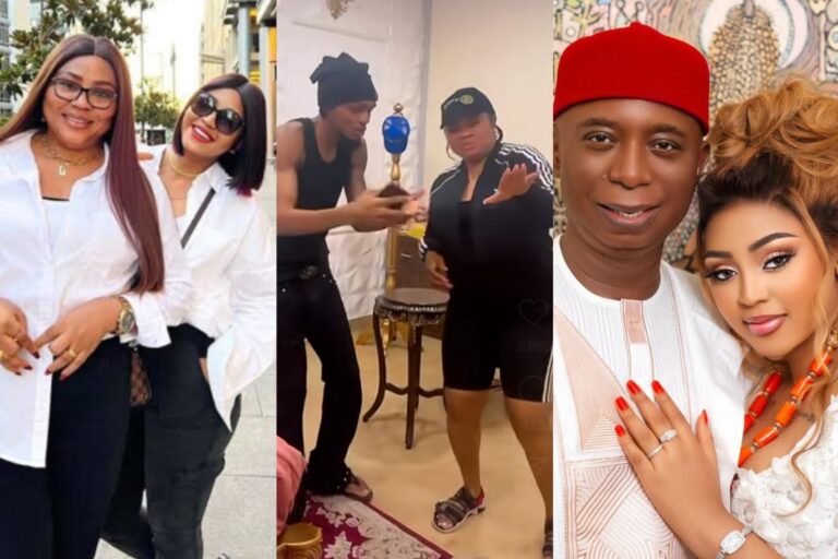 “Daughter dey cry, mama dey dance” — Rita Daniels Dragged Over Dancing Video With Son Amid Regina’s Marital Crisis