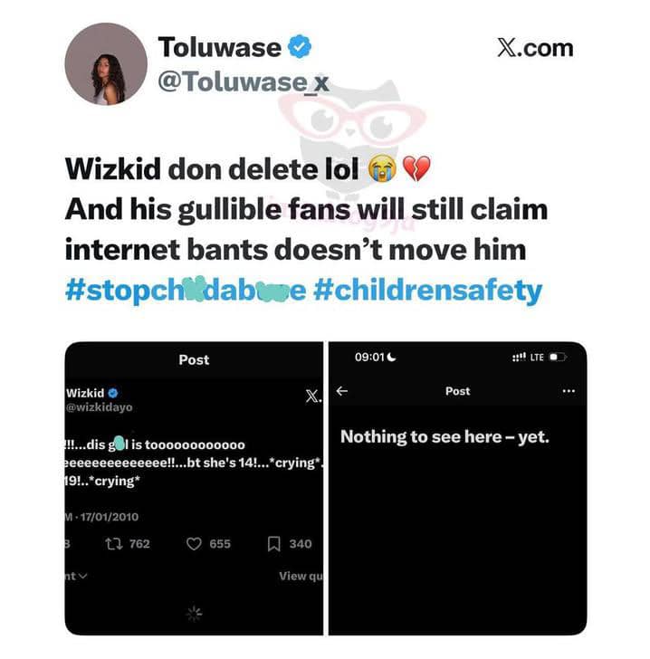 Wizkid Under Fire as Old Tweet About Underage Girl Resurfaces, Davido’s Associate Icey Reacts