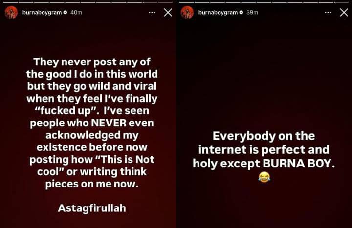 Cancel Me If You See Me as a Stripper — Burna Boy Vents Frustration, Apologizes Following Denver Concert Drama