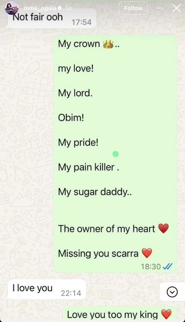 Who Are You Leaving Me For? — Doris Ogala Releases Alleged Romantic Chats With Pastor Chris Okafor