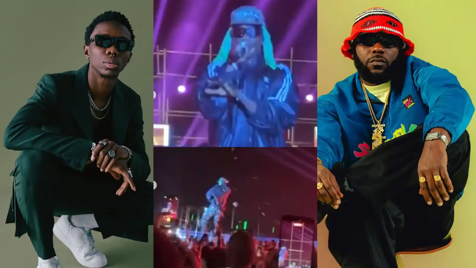 Chaos in Abuja as Fans Throw Objects at Blaqbonez During Performance