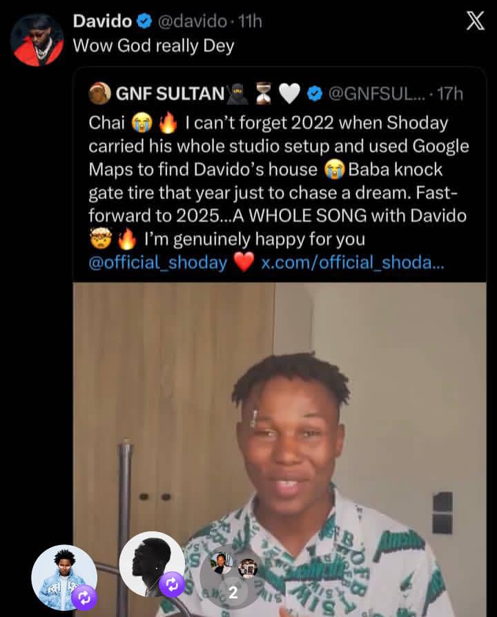 Consistency Looks Like This — Shoday Finally Links Up With Davido After Years of Hustle