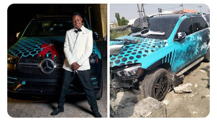 I’m Going to Kill Myself — Peller Crashes His Mercedes-Benz During Viral Livestream in Lagos