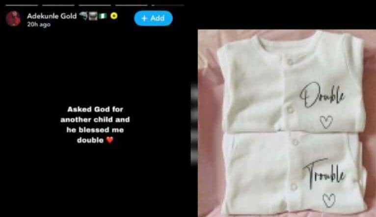 Adekunle Gold Rejoices as Simi Welcomes Twins