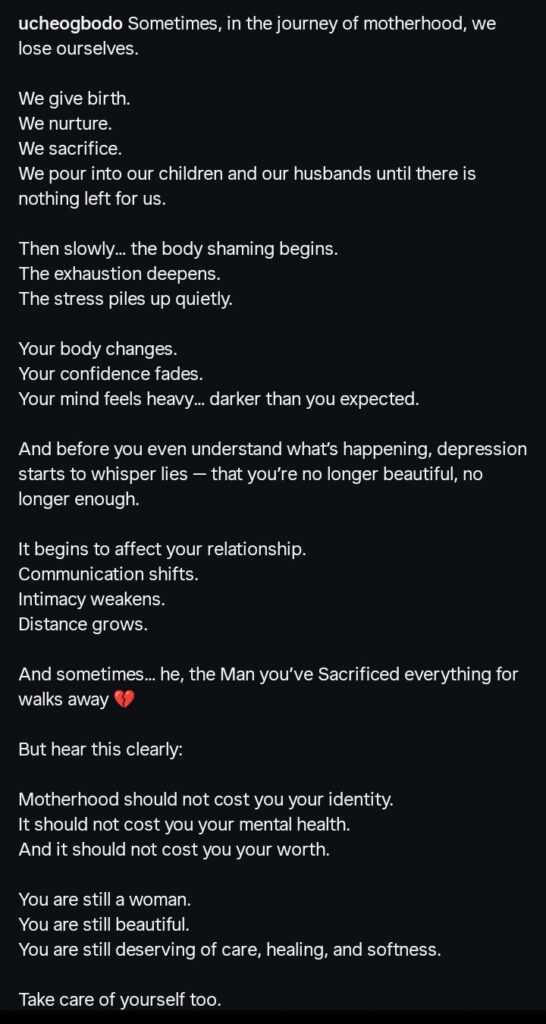 Invest In Yourself Too — Uche Ogbodo Tells Mothers