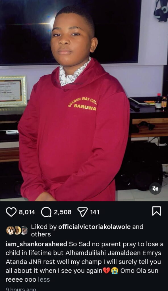 Grief Strikes Singer Shanko As Son Dies