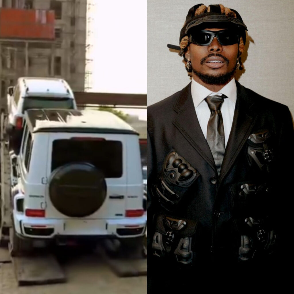 Asake and his twin Mercedes