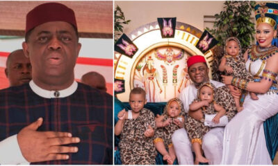 An Image of Femi Fani Kayode and his family