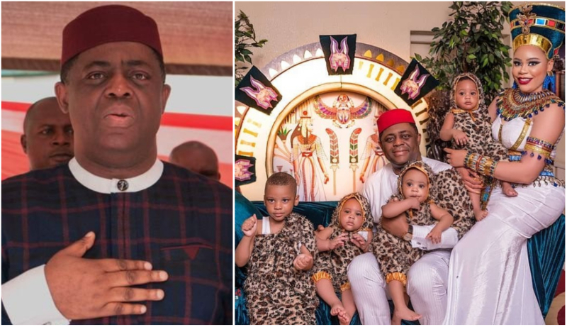 An Image of Femi Fani Kayode and his family