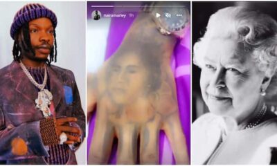 Naira Marley tattoos Queen Elizabeth’s face