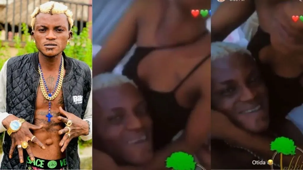 Reactions-as-singer-Portable-spotted-chilling-with-his-girlfriend-as-he-flaunts-huge-dollar-bills-Video