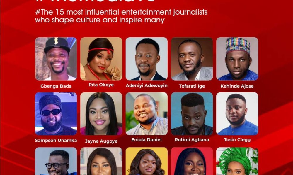 15 most influential entertainment journalists in Nigeria