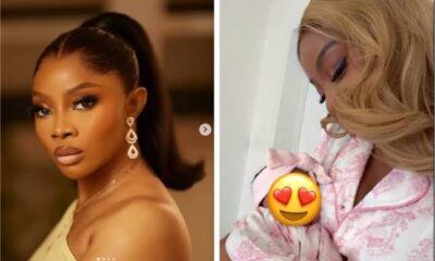 Toke Makinwa Receives Royal Welcome Back With Baby
