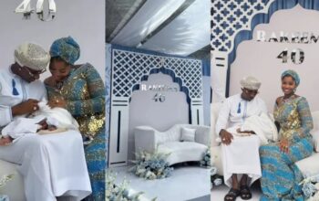 Priscilla Ojo and Juma Jux Mark Baby Rakeem's 40th Day in Big Style