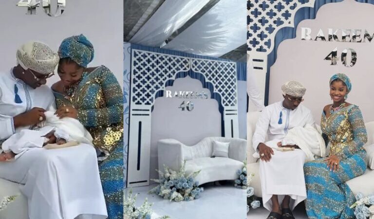 Priscilla Ojo and Juma Jux Mark Baby Rakeem's 40th Day in Big Style