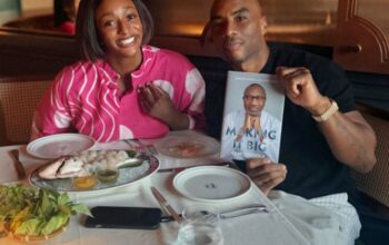 DJ Cuppy Presents Her Father's 'Making it Big' Book to the Man Who Gave Her First Ever DJ Job on TV