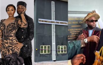 Chioma Reacts as Davido Commissions Hostel Named After His Late Mother in Abia State
