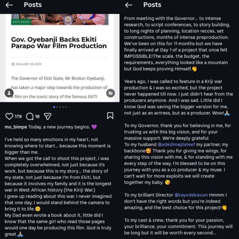 This Moment Is Bigger Than Me — Mo Bimpe Launches Biggest Career Project with Ekiti Government Support