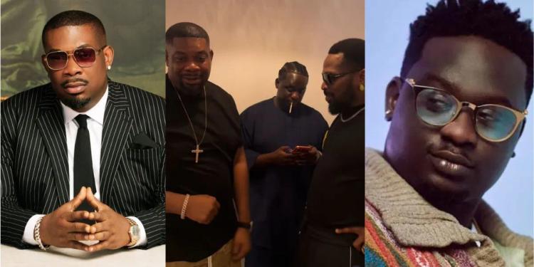 Friction Still Dey — Don Jazzy and Wande Coal Snub Each Other in New Birthday Clip With D’banj
