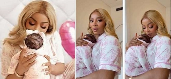 Babies Are Not Dirty — Toke Makinwa Explains Why She Doesn’t Bathe Her Newborn Daily