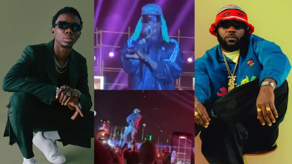 Chaos in Abuja as Fans Throw Objects at Blaqbonez During Performance