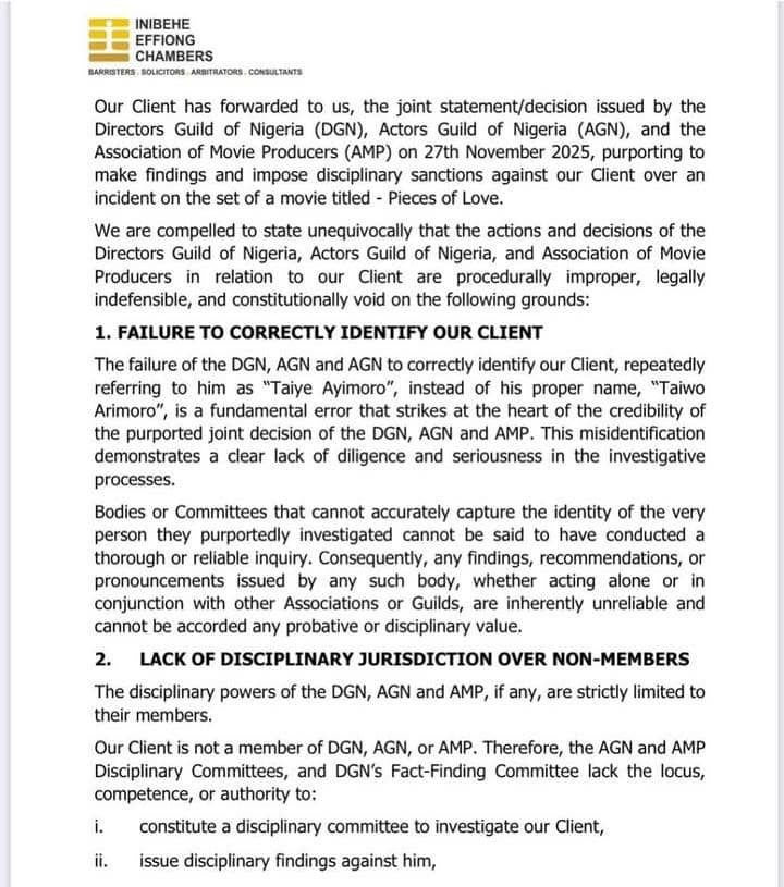 Taye Arimoro Rejects AGN Suspension, Threatens ₦1bn Lawsuit Against Guilds