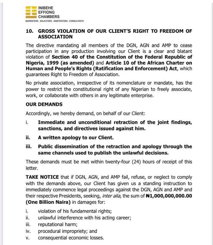 Taye Arimoro Rejects AGN Suspension, Threatens ₦1bn Lawsuit Against Guilds