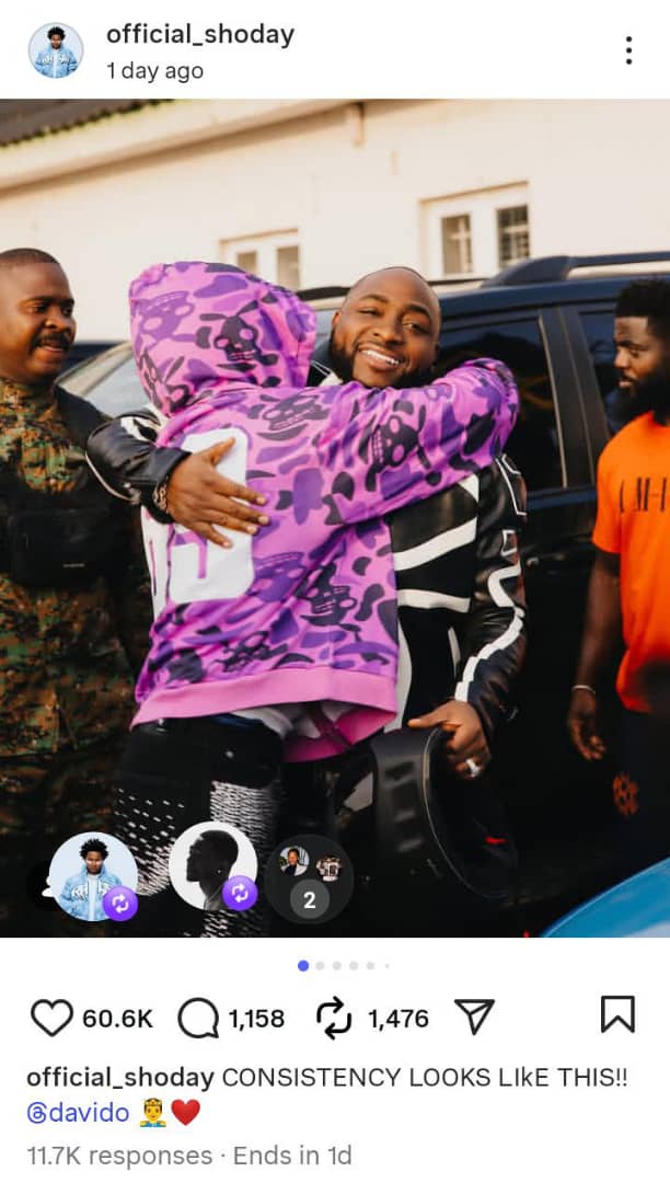 Consistency Looks Like This — Shoday Finally Links Up With Davido After Years of Hustle