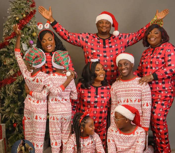 Nigerian Celebrities Celebrate Christmas 2025 With Family Photos