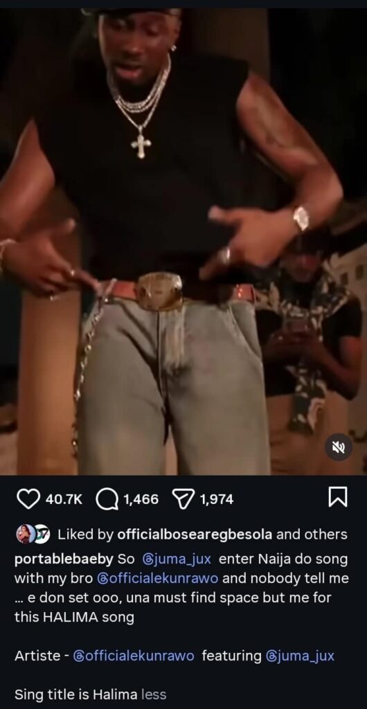 You Must Add Me — Portable Calls Out Iyabo Ojo’s Son-in-Law Juma Jux for Recording in Nigeria Without Him