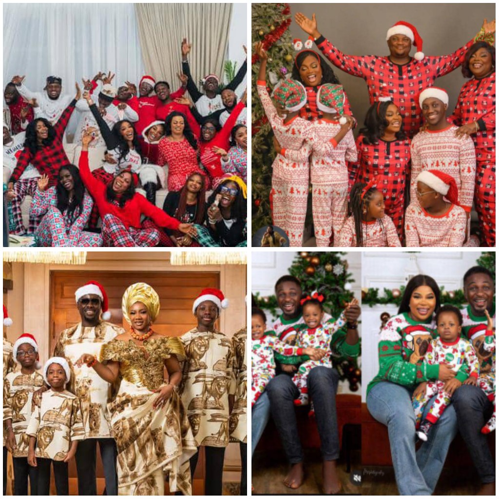 Nigerian Celebrities Celebrate Christmas 2025 With Family Photos