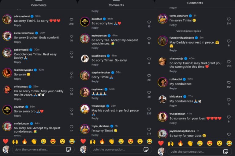 Timini Egbuson Loses Father, Shares Emotional Tribute