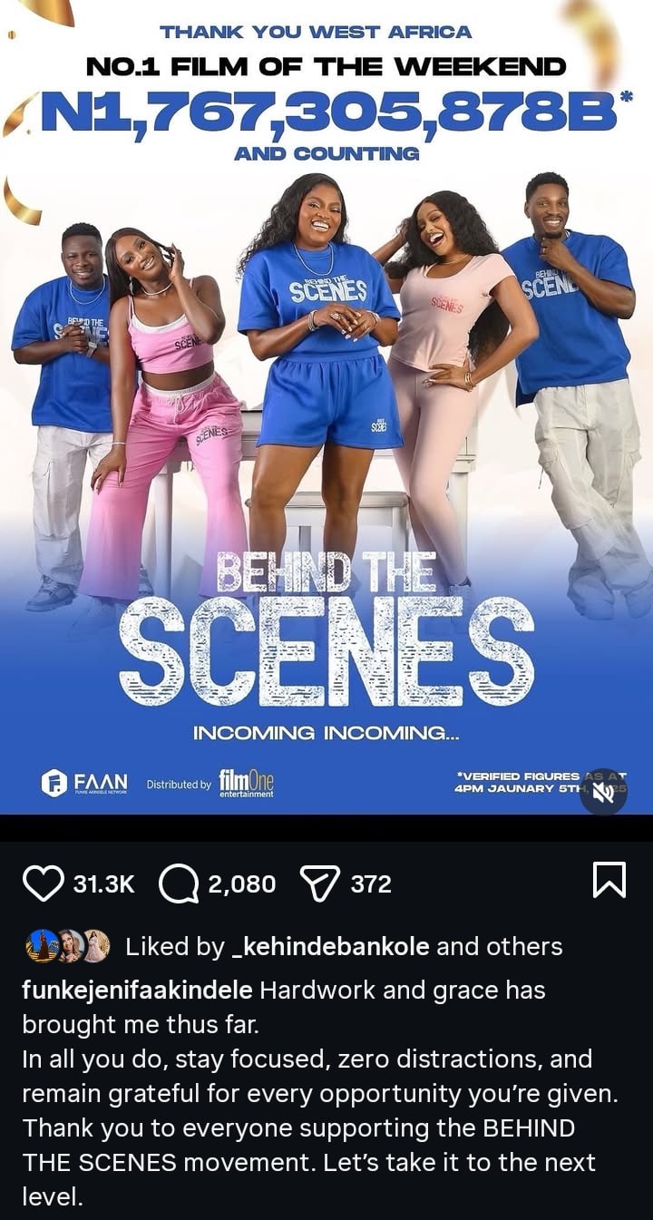 Behind The Scenes Beats Funke Akindele Record