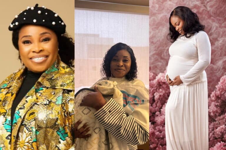 Tope Alabi Welcomes First Grandchild With Joy