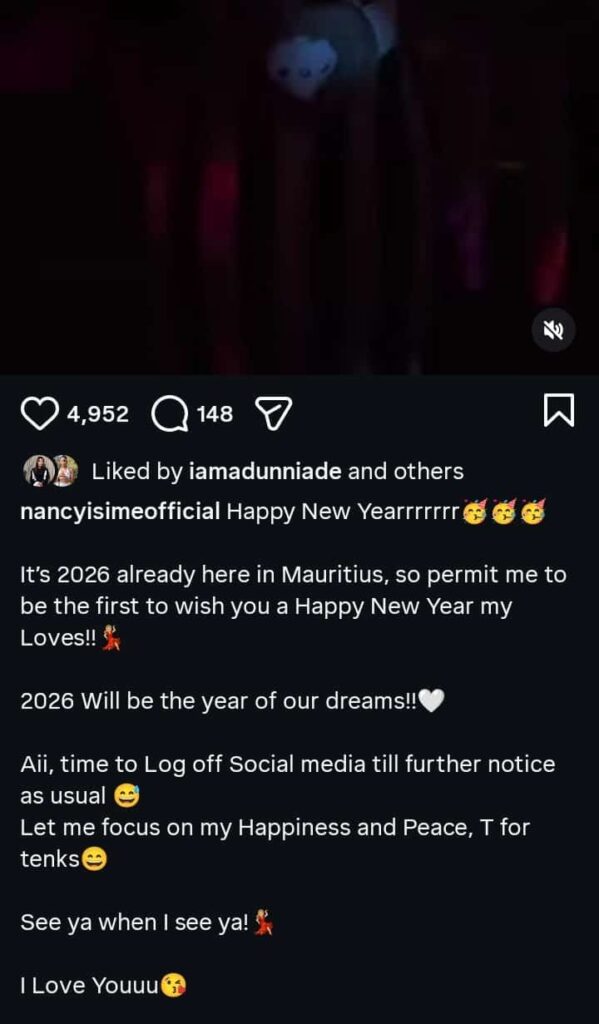 Nancy Isime Announces Social Media Break 2026