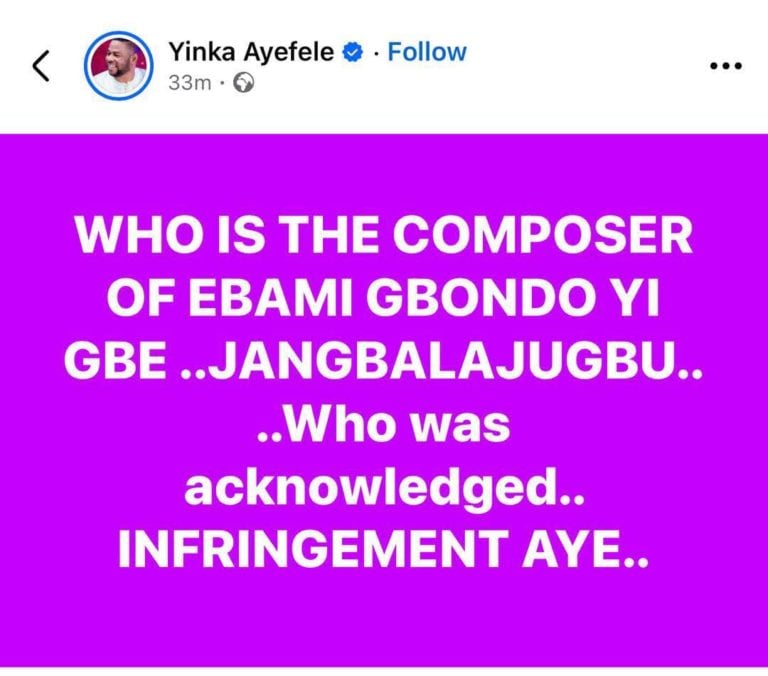 Yinka Ayefele Denies Beautiful Nubia Copyright Claims