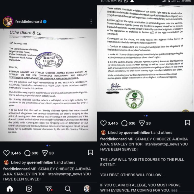 Stanley Ontop Counters Frederick Leonard Defamation Lawsuit