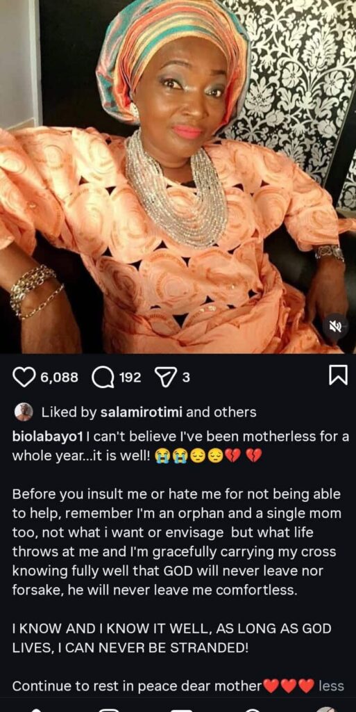I’m An Orphan, Single Mom – Biola Bayo Tells Critics