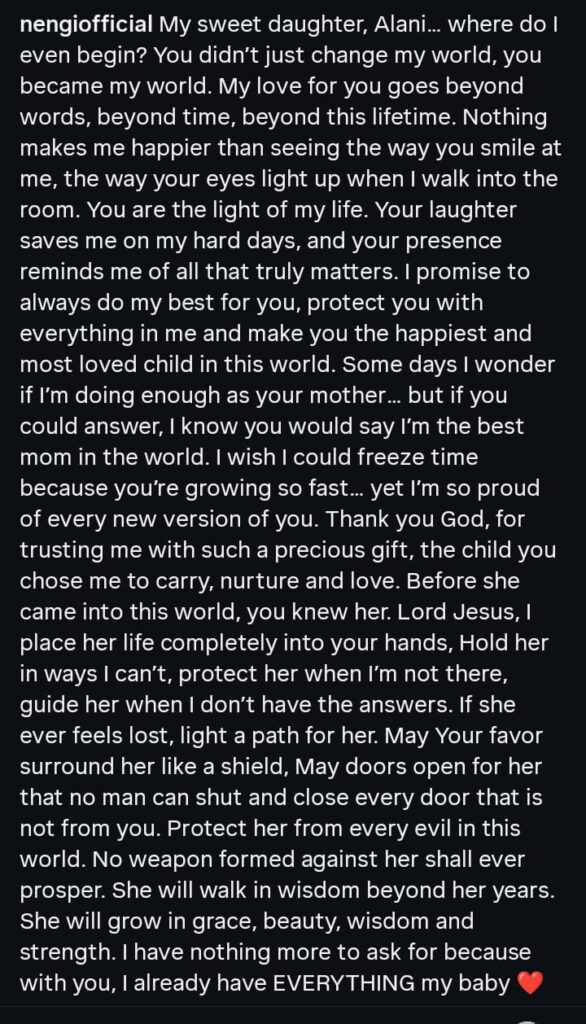 BBNaija Star Nengi Celebrates Daughter First Birthday With Love