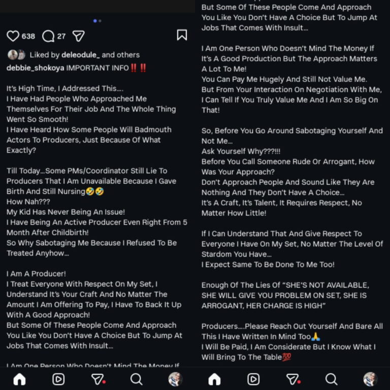 Debbie Shokoya Blasts Colleagues Accusing Them of Sabotage